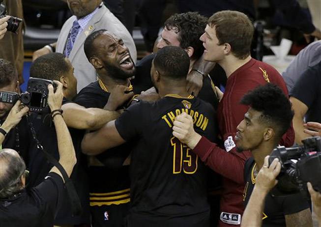 NBA Finals celebration 062016 NBA Finals celebration 062016