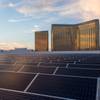 MGM Resorts International's roughly 26,000 solar panels that span 28 acres set a record as the largest rooftop array in the United States. MGM Resorts International's roughly 26,000 solar panels that span 28 acres set a record as the largest rooftop array in the United States.