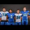 Photo: Members of the Green Valley High football team pos Photo: Members of the Green Valley High football team pos