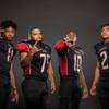 Photo: Members of the Las Vegas High football team pose f Photo: Members of the Las Vegas High football team pose f