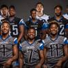 Photo: Members of the Desert Pines High football team pos Photo: Members of the Desert Pines High football team pos