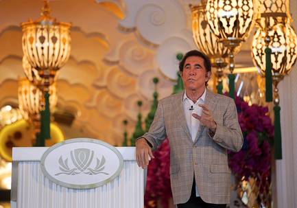 Steve Wynn, CEO of Wynn Palace, speaks during a news conference in Macau, China, in August 2016.