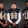 Photo: Members of the Sierra Vista High football team pos Photo: Members of the Sierra Vista High football team pos