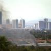 Smoke billows from a brush fire near Pecos Road and Windmill Parkway in Henderson Tuesday, Sept. 20, 2016. Smoke billows from a brush fire near Pecos Road and Windmill Parkway in Henderson Tuesday, Sept. 20, 2016.