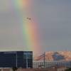 Photo: A rainbow is shown behind the Hard Rock Hotel Wedn Photo: A rainbow is shown behind the Hard Rock Hotel Wedn