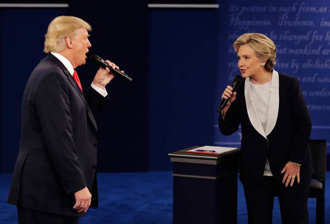 Clinton and Trump debate 2 Clinton and Trump debate 2