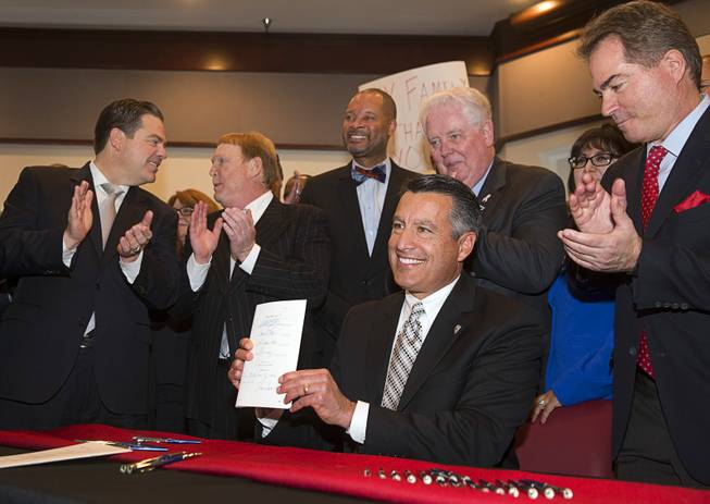 Governor signs bill clearing way for NFL stadium in Vegas