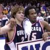 Photo: Gonzaga's Dan Dickau, left, and Alex Hernandez cel Photo: Gonzaga's Dan Dickau, left, and Alex Hernandez cel