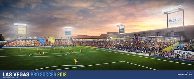 Soccer stadium at Cashman Field Soccer stadium at Cashman Field