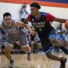 Photo: Belmont Shore's Bryce Hamilton (4) drives the lane Photo: Belmont Shore's Bryce Hamilton (4) drives the lane