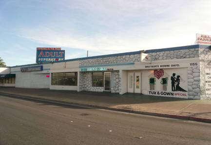 Pictured at left is Boulevard Books and Video (though the name isn't listed on the marquee), one of six adult emporiums affected by a revised city ordinance.
