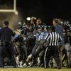 Photo: Basic and Canyon Springs players and coaches come Photo: Basic and Canyon Springs players and coaches come