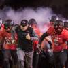UNLV Rebels head coach Tony Sanchez leads his team out of the tunnel to face the BYU Cougars during their football game at Sam Boyd Stadium on Friday, Nov. 10, 2017. UNLV Rebels head coach Tony Sanchez leads his team out of the tunnel to face the BYU Cougars during their football game at Sam Boyd Stadium on Friday, Nov. 10, 2017.