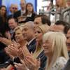 Israel's Prime Minister Benjamin Netanyahu, 2nd left, his wife Sara Netanyahu, left, Senior White House Advisor Jared Kushner, 3rd left, US President Donald Trump's daughter Ivanka Trump, center, US Treasury Secretary Steve Mnuchin, and Las Vegas resident Miriam Adelson, third from right, attend the opening ceremony of the new U.S. embassy in Jerusalem, Monday, May 14, 2018. Israel's Prime Minister Benjamin Netanyahu, 2nd left, his wife Sara Netanyahu, left, Senior White House Advisor Jared Kushner, 3rd left, US President Donald Trump's daughter Ivanka Trump, center, US Treasury Secretary Steve Mnuchin, and Las Vegas resident Miriam Adelson, third from right, attend the opening ceremony of the new U.S. embassy in Jerusalem, Monday, May 14, 2018.