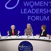 From left, Betsy Atkins, Pat Mulroy, Kim Sinatra, Dee Dee Myers and Wendy Webb participate in a women's forum at the Wynn, Monday, May 14, 2018, in Las Vegas. Sinatra, executive vice president of Wynn Resorts, hosted the event. From left, Betsy Atkins, Pat Mulroy, Kim Sinatra, Dee Dee Myers and Wendy Webb participate in a women's forum at the Wynn, Monday, May 14, 2018, in Las Vegas. Sinatra, executive vice president of Wynn Resorts, hosted the event.