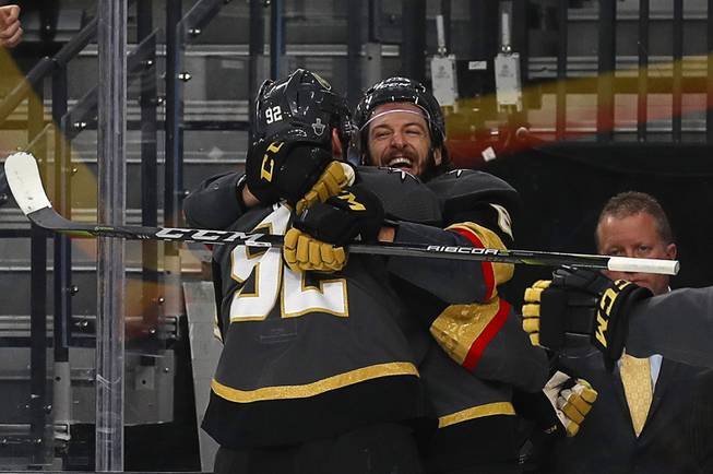 Smith scores victor to put Knights on brink of National Hockey League finals