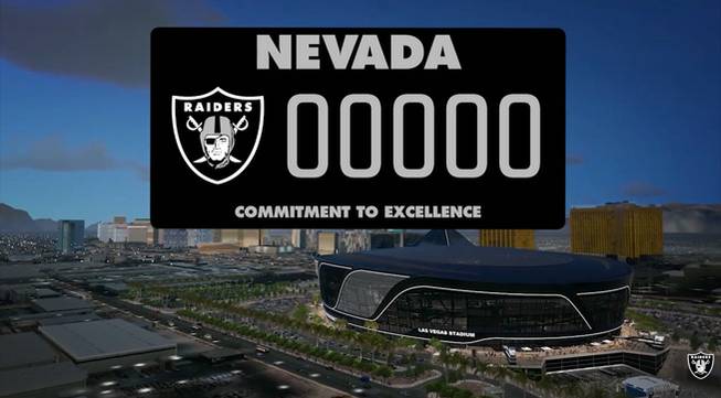 Raiders License Plate Raiders License Plate