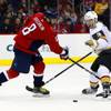 Photo: Washington Capitals left wing Alex Ovechkin misses Photo: Washington Capitals left wing Alex Ovechkin misses
