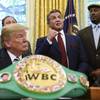 Photo: President Donald Trump, left, and heavyweight cham Photo: President Donald Trump, left, and heavyweight cham