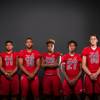 Photo: Members of the Arbor View High football team pose Photo: Members of the Arbor View High football team pose