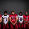 Photo: Members of the Valley High football team pose for Photo: Members of the Valley High football team pose for