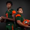 Photo: Members of the Mojave High football team pose for Photo: Members of the Mojave High football team pose for