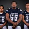 Photo: Members of the Shadow Ridge High football team pos Photo: Members of the Shadow Ridge High football team pos