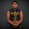 Photo: TK Fotu of the Durango High football team poses fo Photo: TK Fotu of the Durango High football team poses fo