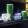 Photo: Buckets and several plastic containers are show at Photo: Buckets and several plastic containers are show at