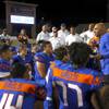 Photo: Bishop Gorman head coach Kenny Sanchez talks with Photo: Bishop Gorman head coach Kenny Sanchez talks with