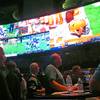 In this Sept. 9, 2018 photo, customers watch an NFL game in the sports betting lounge at the Ocean Resort Casino in Atlantic City, N.J. Figures released Sept. 12 by state gambling regulators show that New Jersey gamblers plunked down more than $95 million on sporting events, more than twice as much as a month earlier. In this Sept. 9, 2018 photo, customers watch an NFL game in the sports betting lounge at the Ocean Resort Casino in Atlantic City, N.J. Figures released Sept. 12 by state gambling regulators show that New Jersey gamblers plunked down more than $95 million on sporting events, more than twice as much as a month earlier.