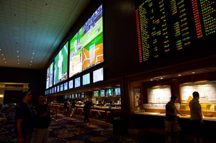 A look at the Mandalay Bay Race & Sports Book, Friday, Sept. 22, 2018.