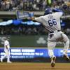 Photo: Los Angeles Dodgers' Yasiel Puig reacts after hitt Photo: Los Angeles Dodgers' Yasiel Puig reacts after hitt
