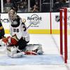 Photo: Anaheim Ducks goaltender John Gibson (36) watches Photo: Anaheim Ducks goaltender John Gibson (36) watches