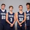 Players of the Foothill High basketball team, from left, Caleb Stearmen, Collin Russell, Dylan Hushaw and Jace Roquemore, take a portrait during the Las Vegas Sun's Media Day at Red Rock Resort and Casino on Oct. 30, 2018. Players of the Foothill High basketball team, from left, Caleb Stearmen, Collin Russell, Dylan Hushaw and Jace Roquemore, take a portrait during the Las Vegas Sun's Media Day at Red Rock Resort and Casino on Oct. 30, 2018.