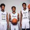 Players of the Cheyenne High basketball team, from left, Damion Bonty, JD McCormick and Glenn Taylor Jr. take a portrait during the Las Vegas Sun's Media Day at Red Rock Resort and Casino on Oct. 30, 2018. Players of the Cheyenne High basketball team, from left, Damion Bonty, JD McCormick and Glenn Taylor Jr. take a portrait during the Las Vegas Sun's Media Day at Red Rock Resort and Casino on Oct. 30, 2018.