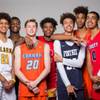 The Las Vegas Sun's Super Seven High School Boys Basketball team, from left, Jalen Hill, Antwon Jackson, Noah Taitz, Jaden Hardy, Jace Roquemore, Isaiah Cottrell and Julian Strawther is shown at the Sun's Media Day at Red Rock Resort, Oct. 30, 2018. The Las Vegas Sun's Super Seven High School Boys Basketball team, from left, Jalen Hill, Antwon Jackson, Noah Taitz, Jaden Hardy, Jace Roquemore, Isaiah Cottrell and Julian Strawther is shown at the Sun's Media Day at Red Rock Resort, Oct. 30, 2018.