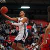 Liberty player Julian Strawther (0) goes for a lay up during a game against Coronado at Liberty High School Wednesday, Jan. 9, 2019. Liberty player Julian Strawther (0) goes for a lay up during a game against Coronado at Liberty High School Wednesday, Jan. 9, 2019.