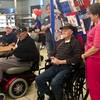 Henry Keele reacts during a ceremony honoring World War II veterans like himself who live at the Nevada State Veterans Home in Boulder City Monday April 1, 2019. Keele served in the army from 1942-1945. Henry Keele reacts during a ceremony honoring World War II veterans like himself who live at the Nevada State Veterans Home in Boulder City Monday April 1, 2019. Keele served in the army from 1942-1945.