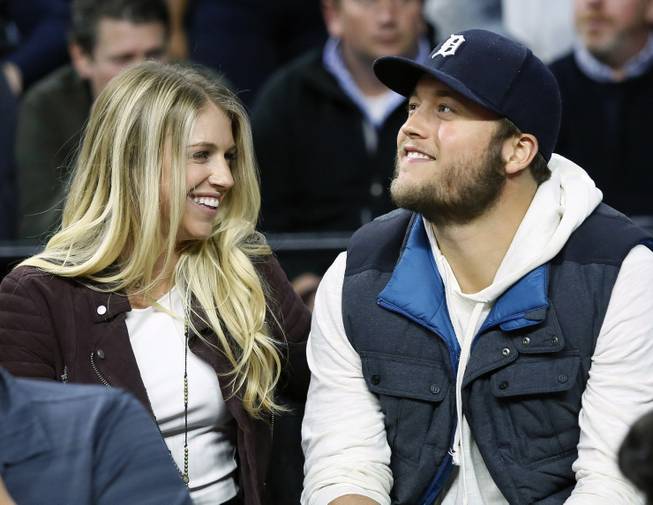 Matthew and Kelly Stafford Detroit Lions Matthew and Kelly Stafford Detroit Lions