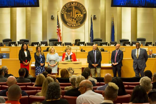 Las Vegas City Council Swearing In Ceremony Las Vegas City Council Swearing In Ceremony