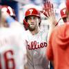 Photo: Bryce Harper celebrates after hitting a two-run ho Photo: Bryce Harper celebrates after hitting a two-run ho