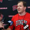 Rebel basketball head coach T.J. Otzelberger is interviewed by media at Mendenhall Center at the UNLV campus, Tuesday, Sept. 24, 2019. Rebel basketball head coach T.J. Otzelberger is interviewed by media at Mendenhall Center at the UNLV campus, Tuesday, Sept. 24, 2019.