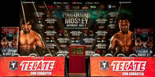 Manny Pacquiao and Shane Mosley's press conference at MGM Grand on May 4, 2011.