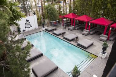 The European pool is shown at the Artisan Hotel on Sahara Avenue, Monday, Jan. 23,&nbsp;2017.