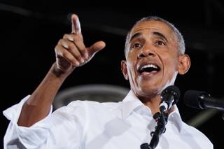 Former President Obama at #RiseNVote Rally